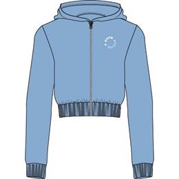 7 DAYS ACTIVE CROPPED HOODIE FROZEN FJORD